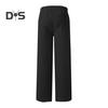 Women Sport Pants Mid-rise Elastic Waist Adjustable Drawstring Long Trousers Solid Color Wide Leg Autumn Winter Velvet Lining Trousers