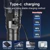 High Powerful Flashlight Super Bright XHP70 Flashlight Zoomable Torch Outdoor Camping Lantern