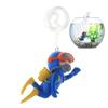 Fish Tank Diver Decorations Aquarium Floating Diver Figurine Little Diver Ornament Adjustable Landscape Greening Decor For Tank