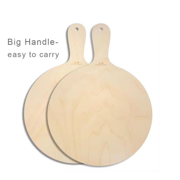 Multi-Functional Linden Wood Pizza Board and Shovel