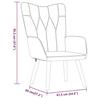 VidaXL Relaxation Chair and Stool Armchair with Footrest Living Room Chair Home Interior 327534
