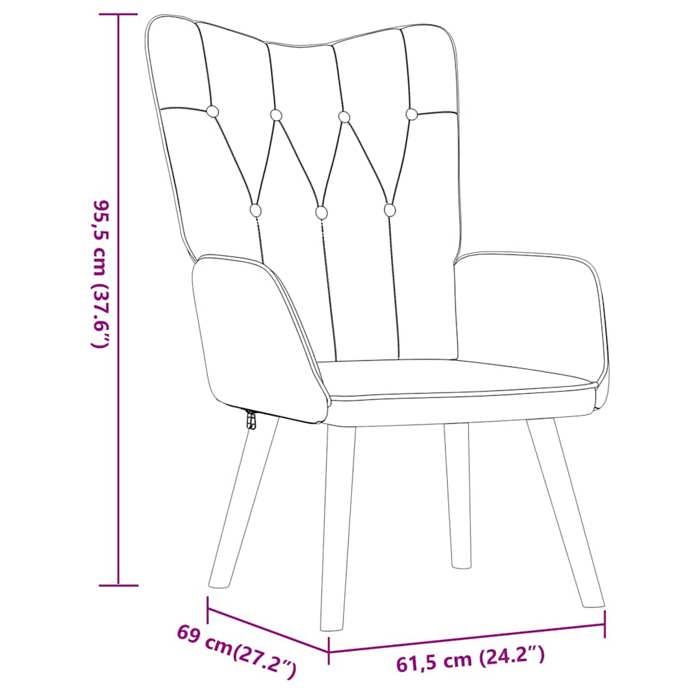 VidaXL Relaxation Chair and Stool Armchair with Footrest Living Room Chair Home Interior 327534