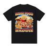 Funny Beige Food Baddie Meme 100%cotton Men's Shirt Vintage O-Neck Short Sleeve Harajuku Women's Summer Fashion Oversized Tshirt