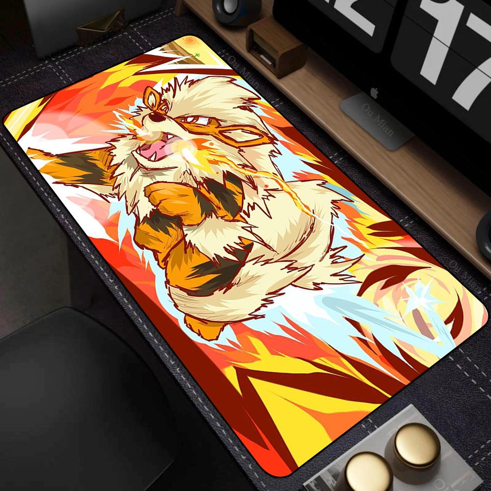 Large Kawaii Mouse Pad Laptop Non Slip Gaming Keyboard Mats Rug New Japan Anime P-pokemon Mousepad XL Gamer Cabinet elf Desk Mat