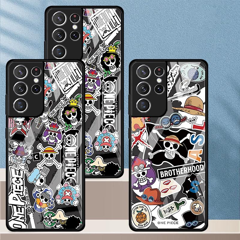 Case for Samsung Galaxy S25 S24 Ultra S21 S22 S20 FE S9 S23 Plus S8 Note 10 20 8 9 S10 Phone Cover OneS P-ieceS ZoroS Logo