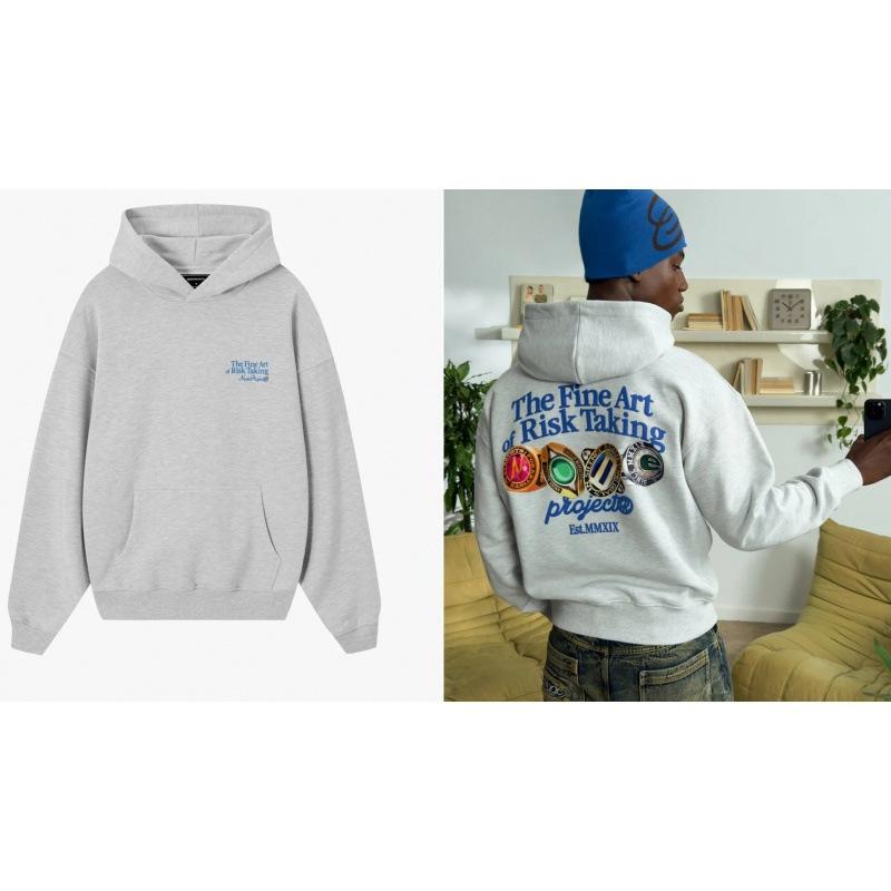 D11-Cotton-containing blended men's and women's versatile sweater fashion long-sleeved street fashion loose hoodie