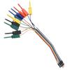 Male/Female Logic Analyzer Cable Test 25cm10 Needle Hook Clamp Kit 5-Color Logic Analyzer Cable Clamp Probe Retractable Clip