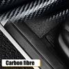 Car Door Sill Scuff Cover Plate Vinyl Sticker Carbon Fiber Protector Accessories