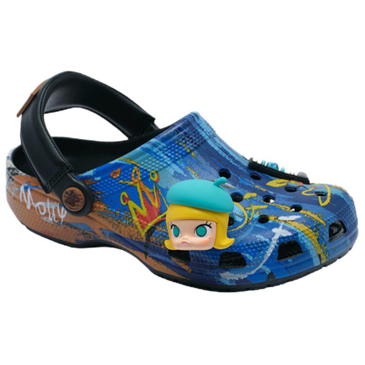 Crocs X Bubble Mart Molly Eva Classic Fashion Clogs Unisex Clogs Blue 212962