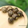 12mm Agarwood Beads with Inlaid Ruyi Pendant for DIY Bracelets (A109)
