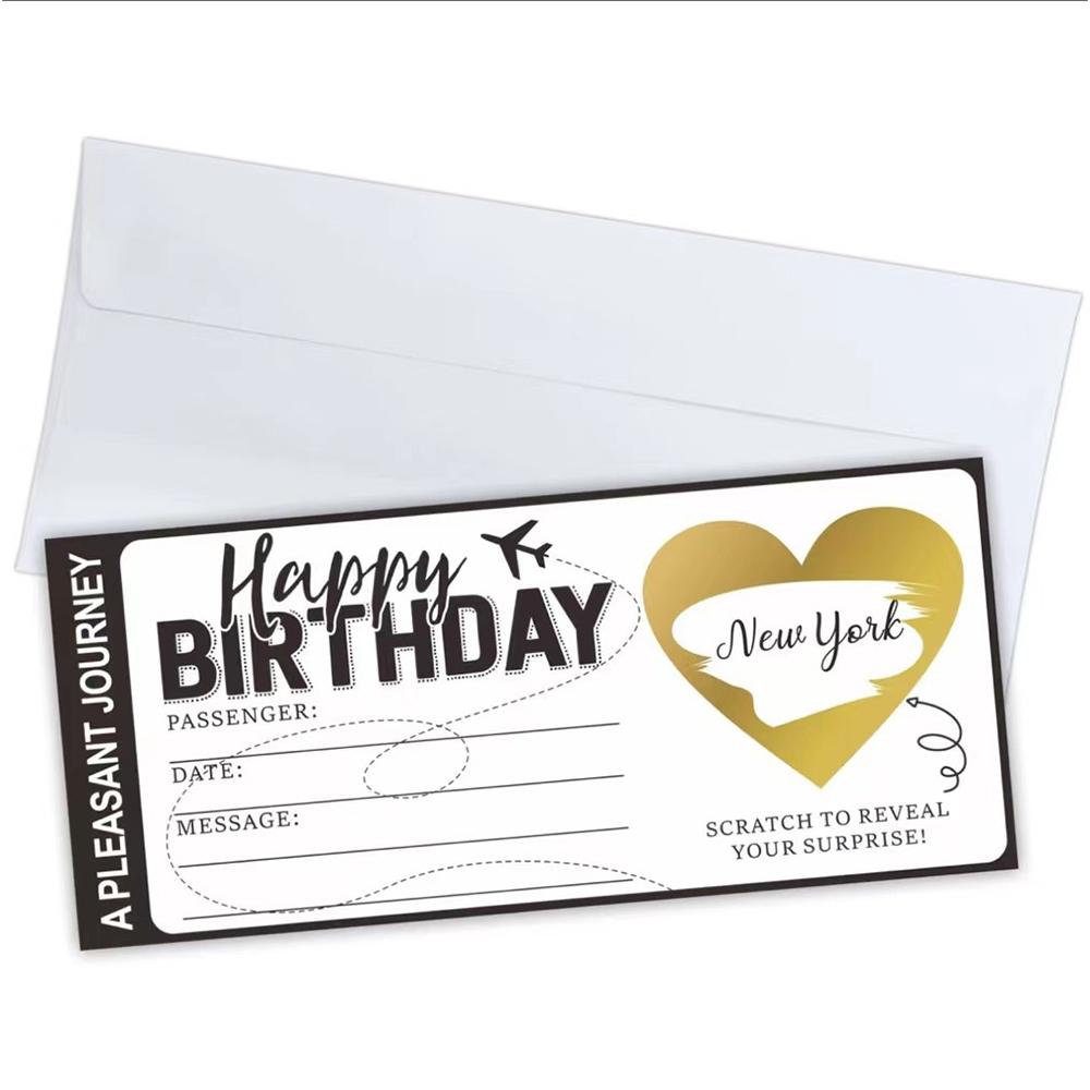 

Скретч-карты посадочного талона Набор для DIY - Двойной сюрприз для свадьбы и дня рождения, Креативная игра-приглашение, подарок