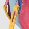Color Block Crossbody Bag with Mountain Print Design Lightweight Shoulder Bag for Outdoor and Daily Use