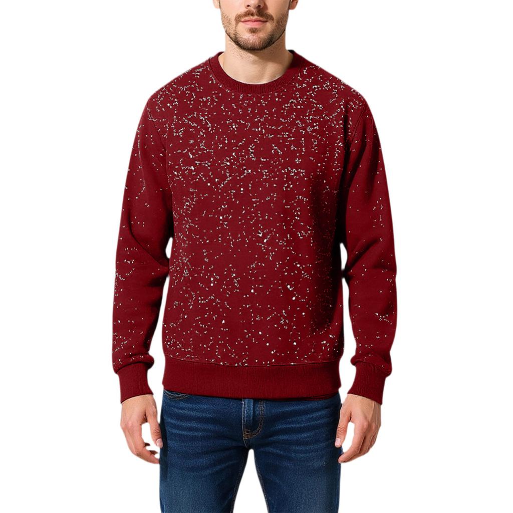 Men's  Trend  Loose  Round Neck  Hoodie  Long Sleeves  Leisure