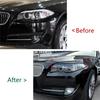 M63K - Pre BMW radu 5 F10 F11 začiatok 2011-2014 Kryt predného svetlometu Ozdobná lišta Kryt obočia Dekoračná nálepka