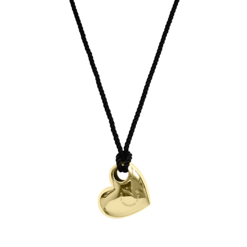 Efor. Collana Cuore e Cordino Nero