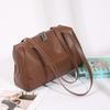 Crystal Vegetable-Tanned Cowhide Leather Crossbody Handbag - 2025 Autumn/Winter Soft Shoulder Tote