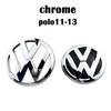 hijk1 Black car Front Grill Emblem Rear Trunk Badge Logo Golf 6 7 7.5 MK6 MK7 MK8 Polo 1set For Volkswagen VW Sticker Accessories