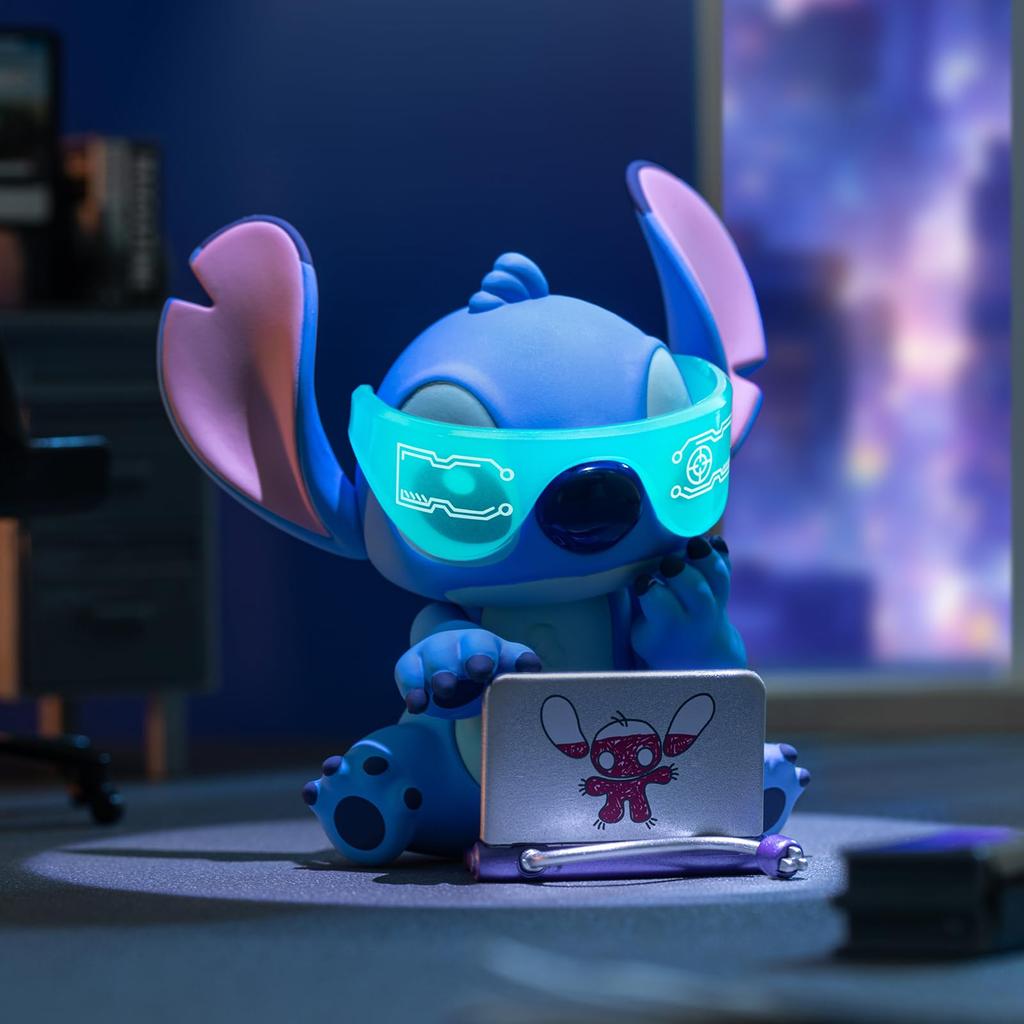 TOP TOY Disney "Stitch City Adventure" Series [Assorted Box of 6] Blind Box Figures, Soft Vinyl Toys, Gift for Birthdays, Christmas, and Disney