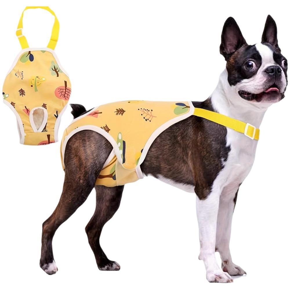 Opakovaně použitelné psí pleny Omyvatelné Prodyšné Síťované Kalhotky Přenosné Plenky pro Samce i Samice Psů