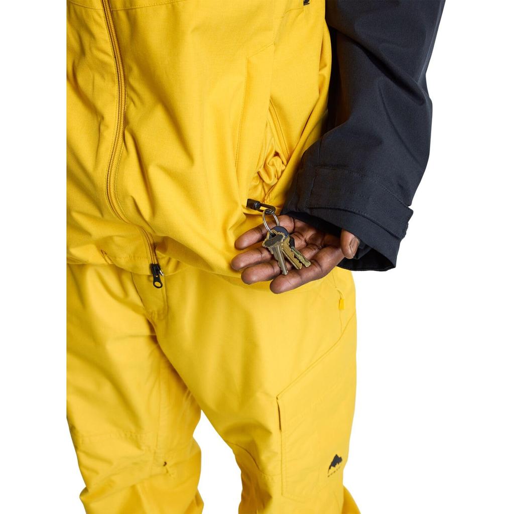 Burton Lodgepole Snowboard Size Men's Jacket, 2L, 2024-2025 Model, L, Trublack/Goldrod