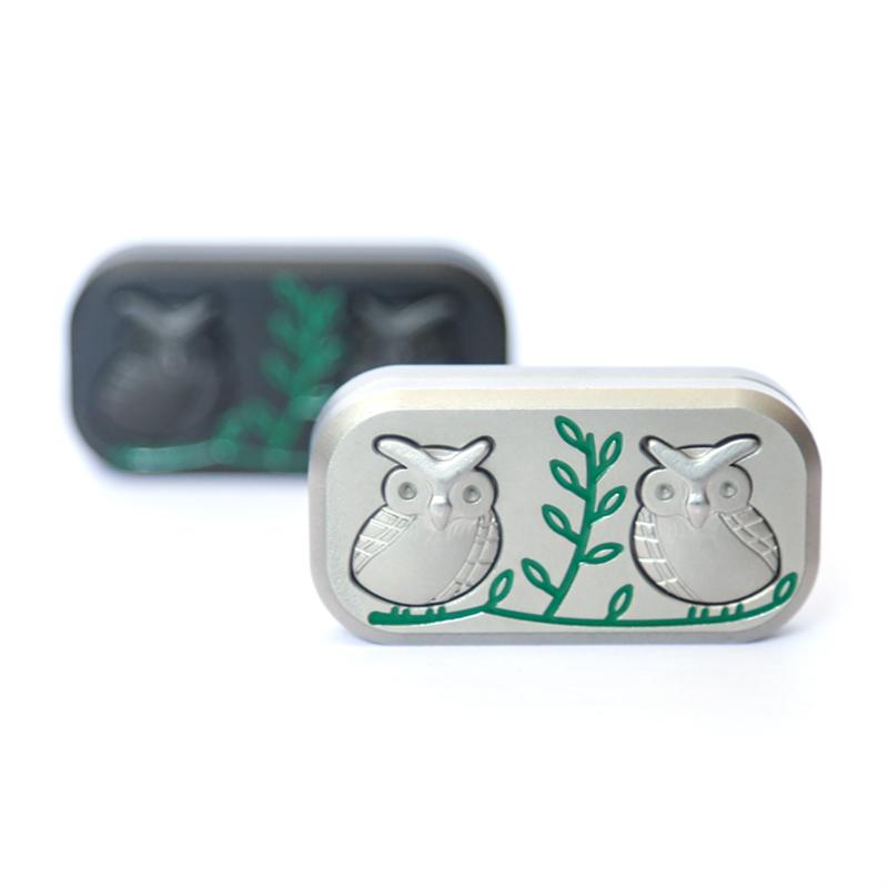 Owl Fidget Spinner Fidget Push Slider Hand Spinner Metal EDC Fidget Toys Office Desk Toys for Adults Kids Gifts