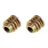 Hex Drive Furniture Nut, Threaded Insert Nuts, Hex Socket Screw in Nuts 50Pcs M48mm Zinc Alloy Insert Nuts Hex Drive Head Furniture, Nut Inserts