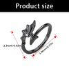 Wing Adjustable Couple Rings Gothic Open Jewelry Sturdy Alloy Romance Matching Accessory