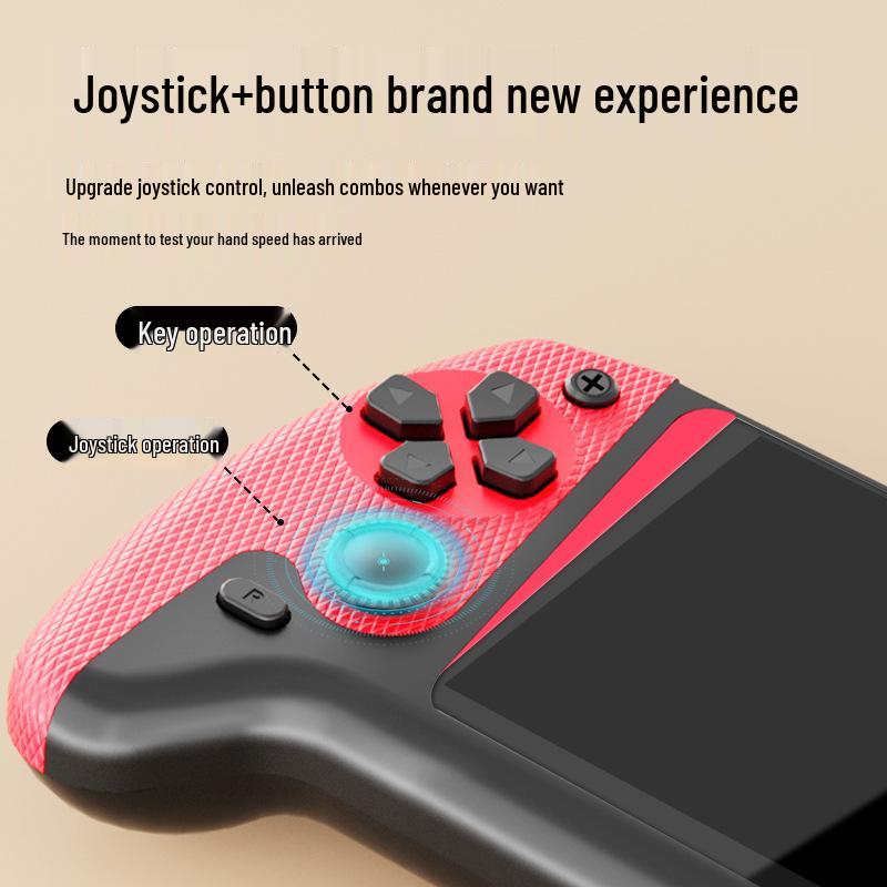 Console de Jogos Portátil HD 2025: Tela Grande, Conectável à TV, Alças Duplas, Arcade Retrô Portátil de 3,5 Polegadas