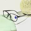 High-definition Comfortable Presbyopia Glasses Men's Fashion Anti Blue Light Reading Glasses Black Full Frame Hyperopia Eyewear