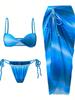 European & American Cross-Border Irregular Tie-Dye Weave Floor-Length Sexy Bikini 2025.