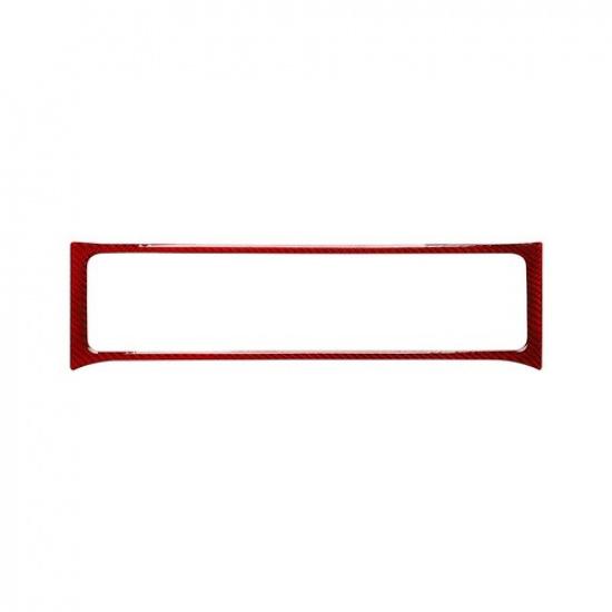 Red Carbon New Fiber Center Console Air Vent Cover Trim For Ford Mustang 2009-13