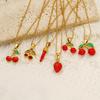 Simple Fruit Series Multi-Style Dripping Cherry High-End Clavicle Necklace Women'S Stainless Steel Jewelry