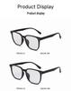 2026 Korean Square TR90 Anti-Blue Light Glasses Frame with Prescription-Ready Large Plano Lenses, Style 1014.