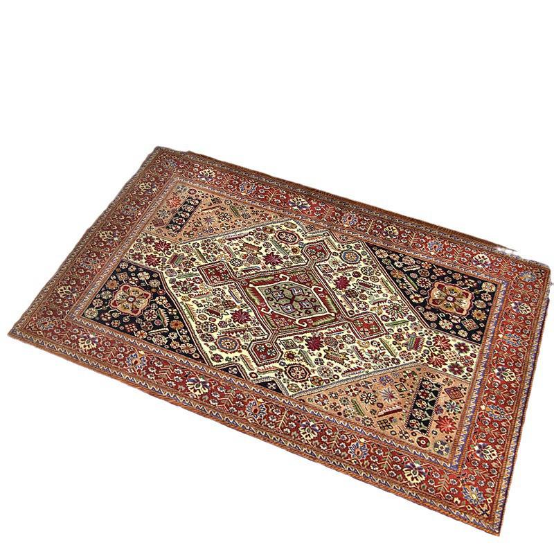 Retro Persian Style Dustproof and Water-Absorbent Door Mat for Entrance, Living Room, and Bathroom