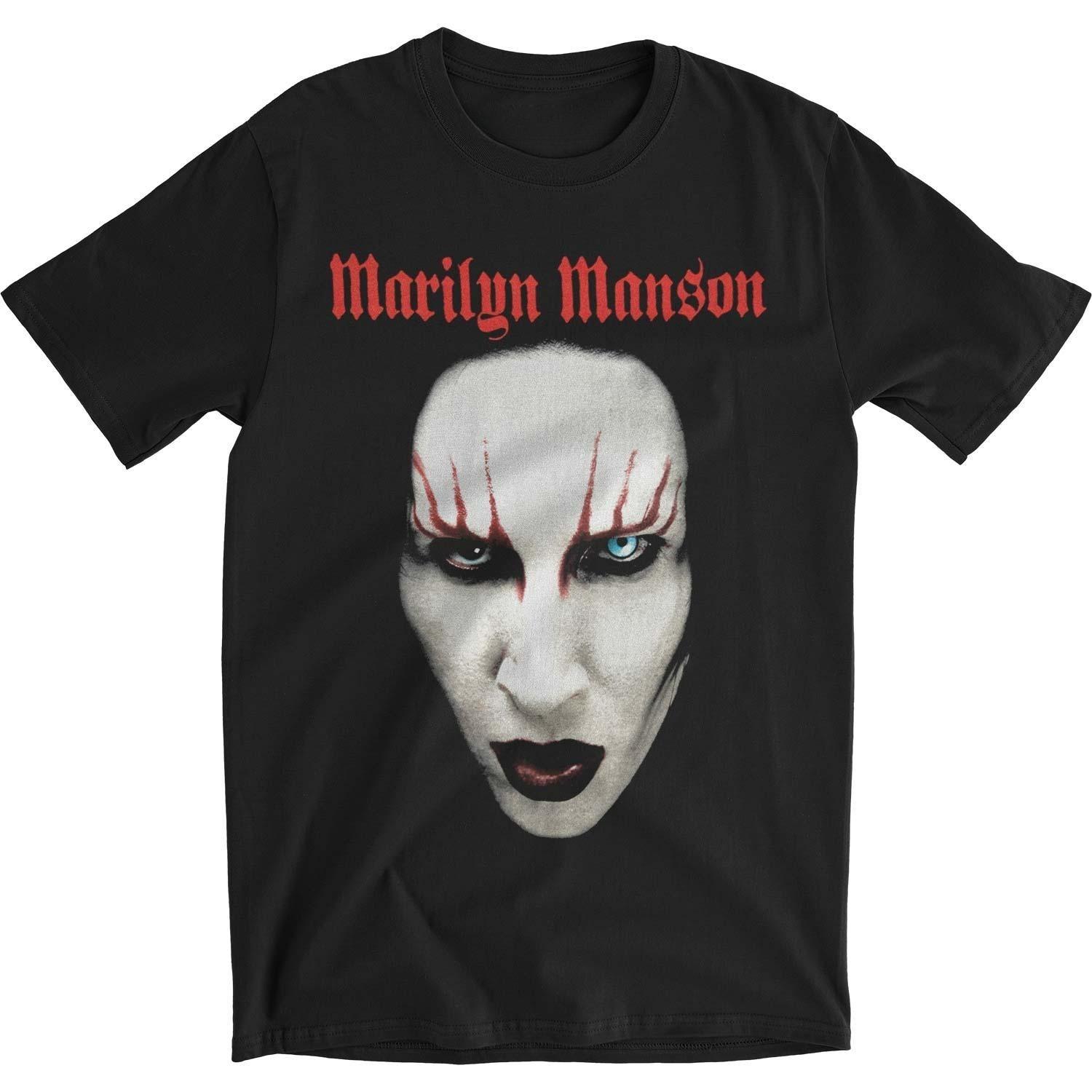 

Marilyn Manson Червоні Губи Графічний Принт З Гуртом Літо, Осінь, Зима Чоловіча та Жіноча Футболка з Коротким Рукавом Повсякденна Вільна Для Вулиці XXXXXL