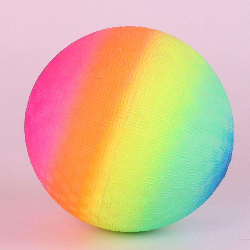 Party Decorations Ball Large Rainbow 9 Inch Inflatable Kickball Dodgeball Beach Ball
