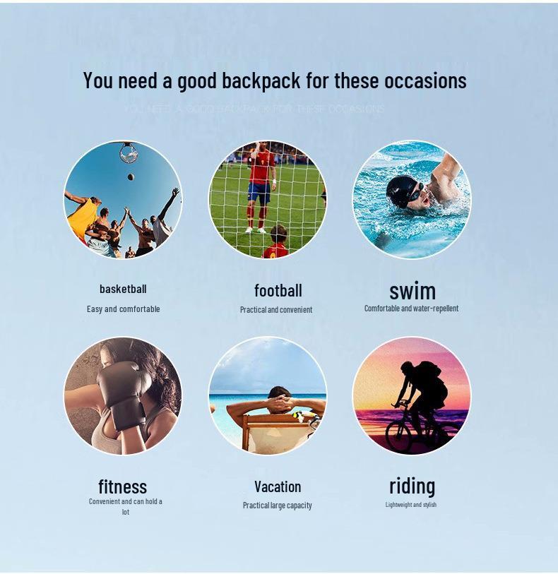 Large Capacity Outdoor Drawstring Sports Bag for Football & Basketball Training