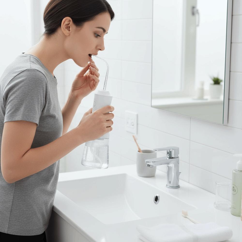 Portable Electric Oral Irrigator Cordless Smart Dental Cleaner Rechargeable Professional Electric Tooth Flusher Clean Gums