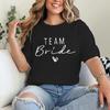 Summer Tops Team Bride Vintage Shirt Future Bride Wedding Bachelorette T-Shirts Short Sleeve Unisex Bride Team Wedding Party Tees