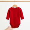 Baby Langarm-Baumwoll-Body mit Bauchschutz für Frühling & Herbst