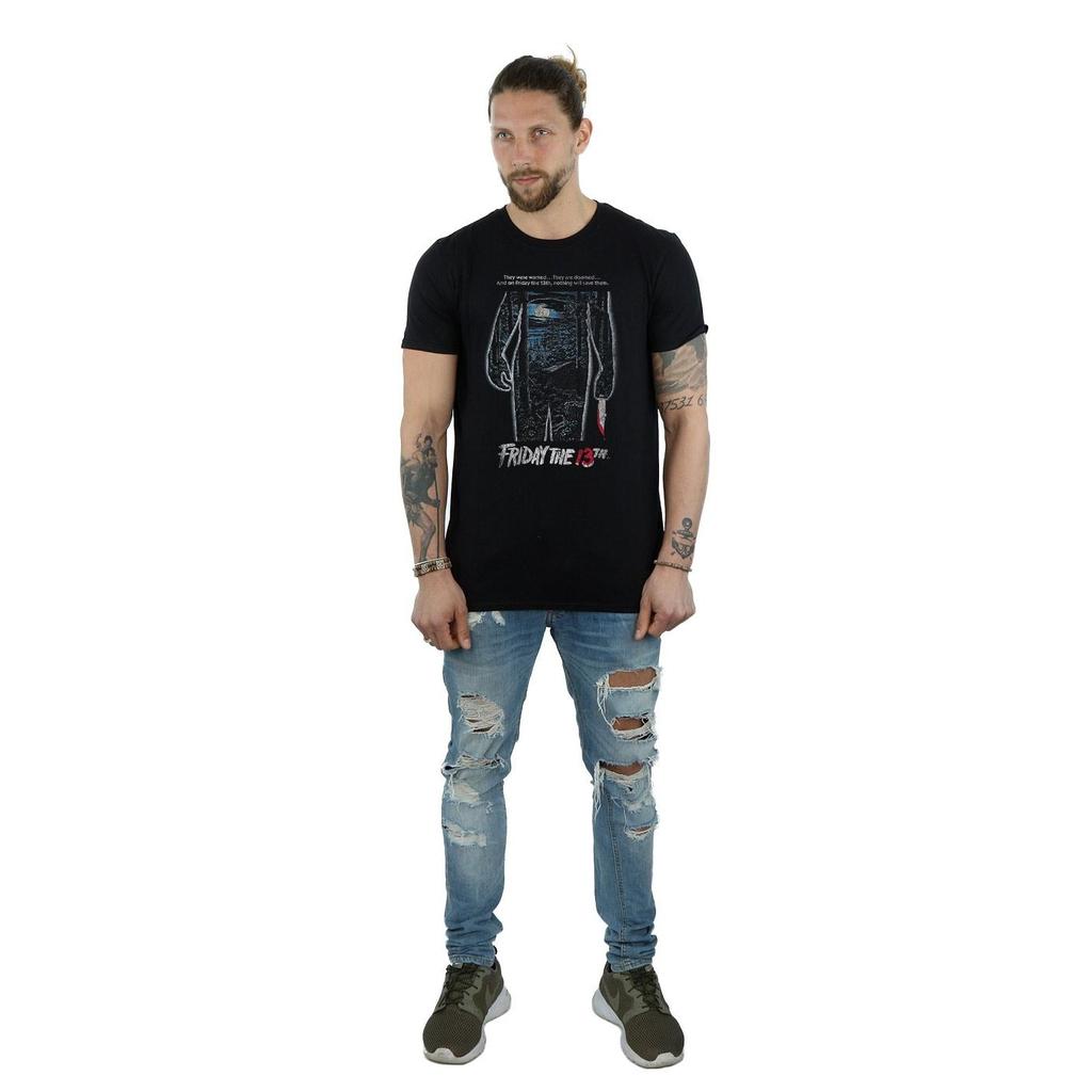 Friday 13th Mens Distressed Poster T-Shirt