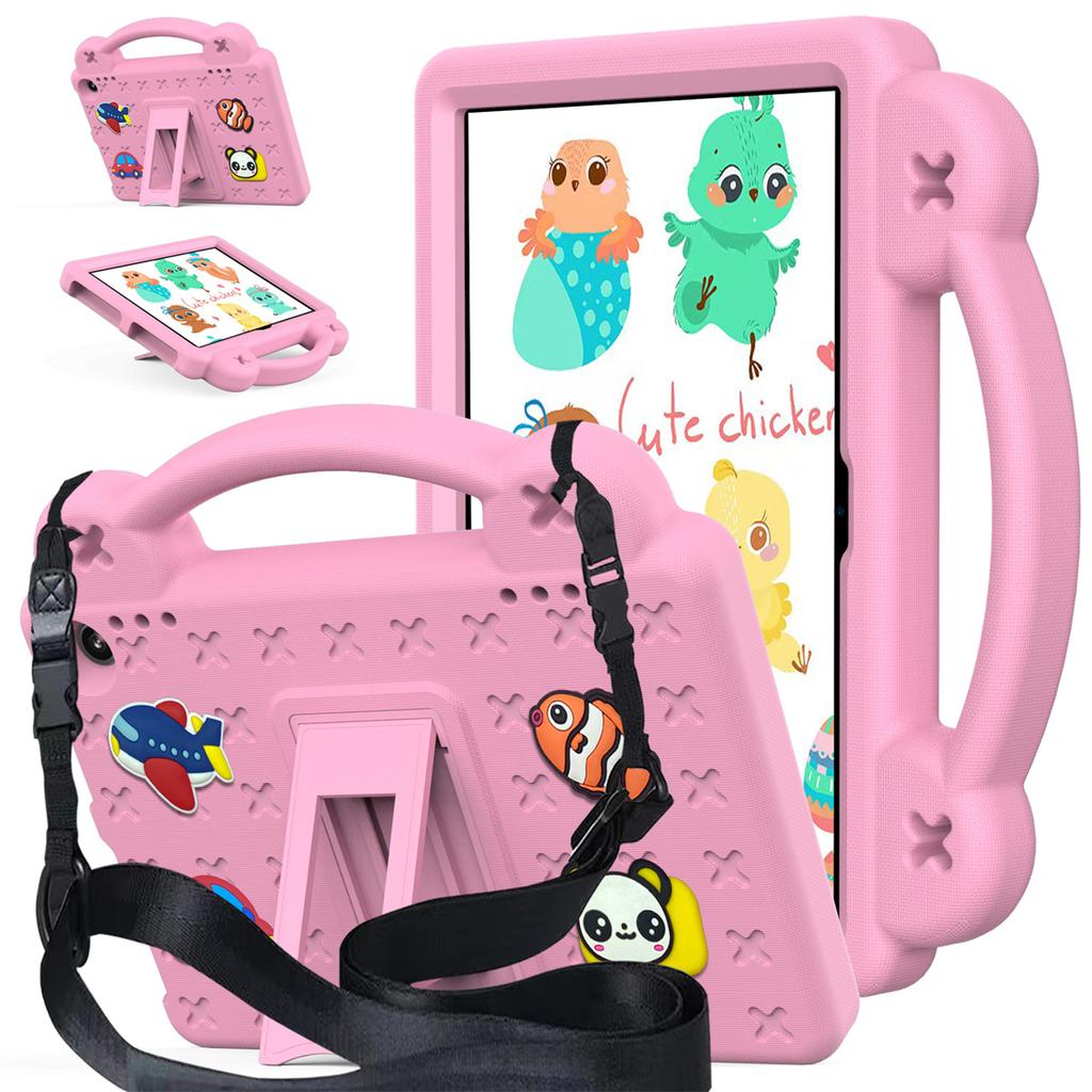 For Amazon Fire HD 8 (2024) Case Kids Cartoon Patterns Hand Grip Kickstand Tablet EVA Cover