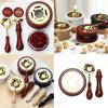 K1AE Sealing Wax Melting Set with Spoon and Handle for Craft Enthusiasts Artistic Projects