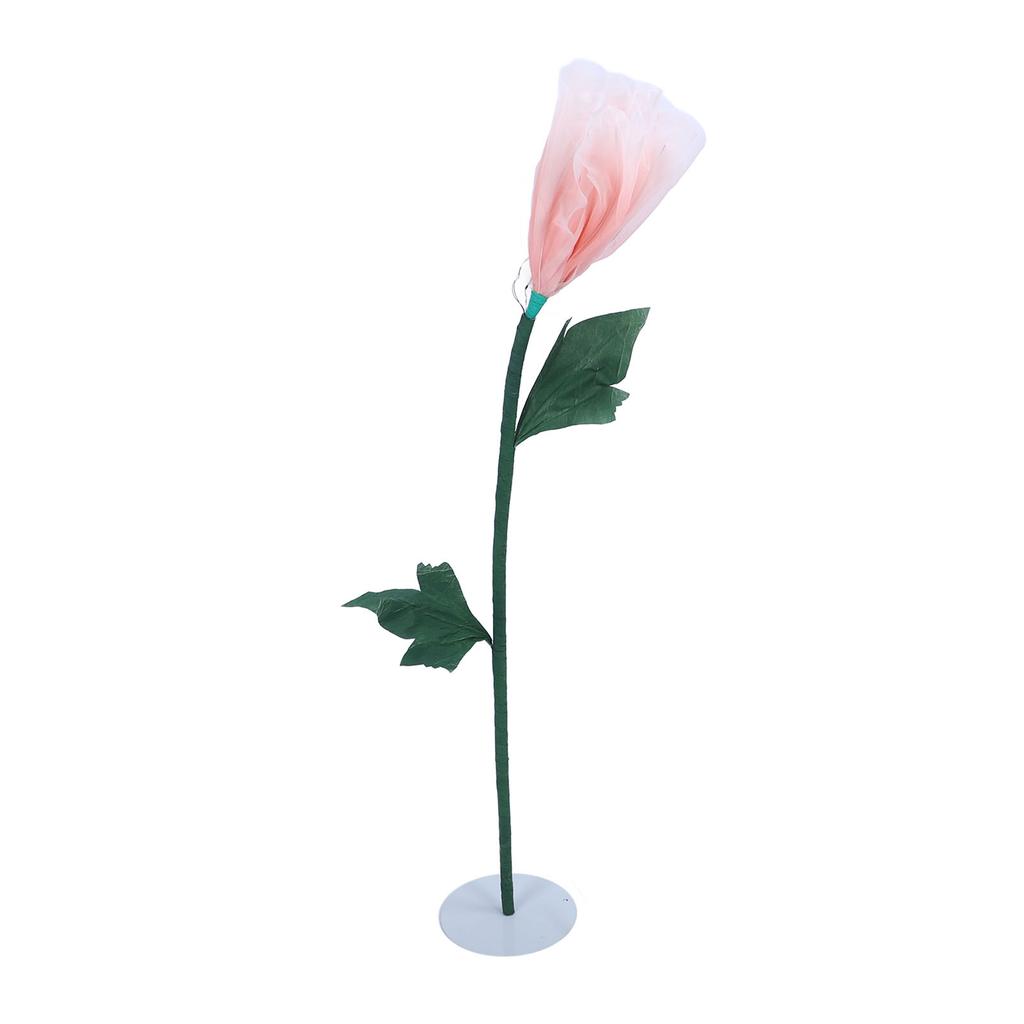 Electric Silk Flower Simulation Openable Artificial Large Peony Decor Prop with LED Light for
