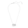 Swarovski Rhodium Interlocking Loop Necklace 5670251