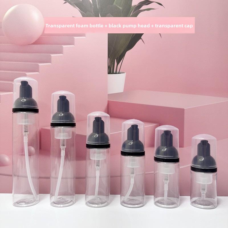 Transparent Foaming Bottle, 30ml/50ml/60ml - Ideal for Mousse, Lotion, or Eyelash Cleaning Liquid