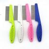 Eco-Friendly Simple Style Stainless Steel Pins Plastic Handle Comb for Dogs & Cats Flea Lice Nit Tick Cleaning Removes Hair/Fur
