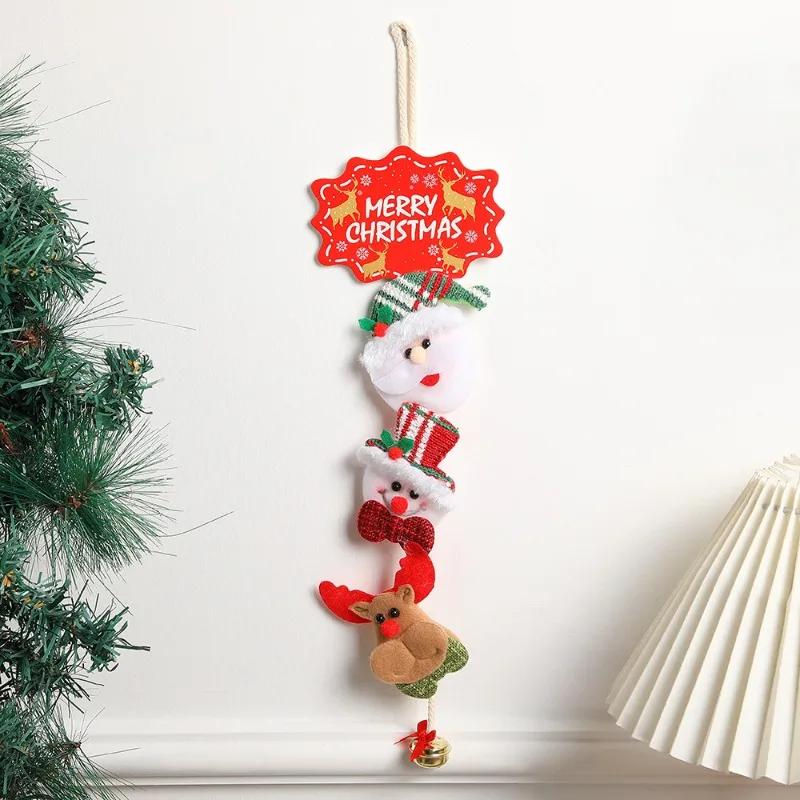 Christmas Door Pendant, Shopping Mall Merry Christmas Decor for Home 2025 Xmas Santa Claus Gifts New Year