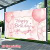 Soft Pink Watercolor Tapestry for Nursery, Bedroom and Birthday Party Decor