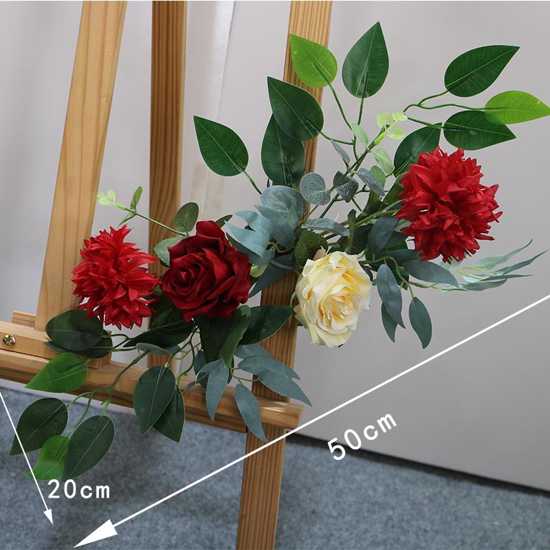 Цветочный свадебный приветственный и указательный знак с шелковыми цветами – Декоративный реквизит для фотосессии и украшение